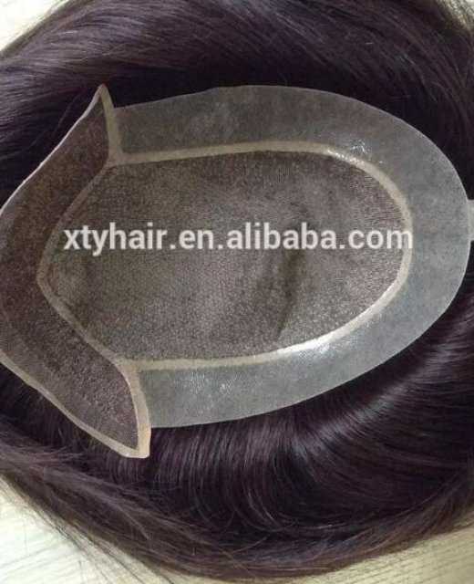 human hair short hair wig men with lace front